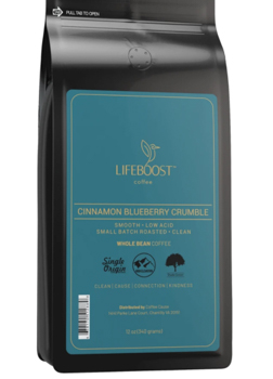 Lifeboost Cinnamon Blueberry Crumble