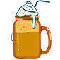 icon of a coffee with whipped cream