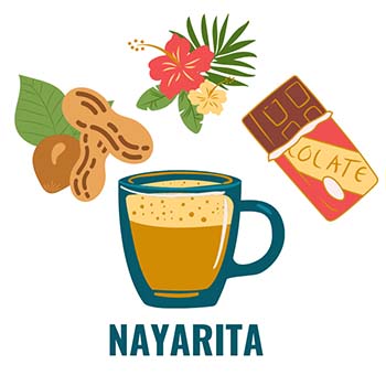 Nayarita H1 Hybrid tastes of chocolate and nuts with floral aroma