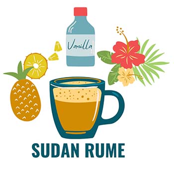 Taste Profile of Sudan Rume is vanilla, tropical fruit, floral