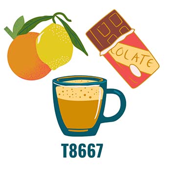 T8667 Flavor: Citrus and chocolate