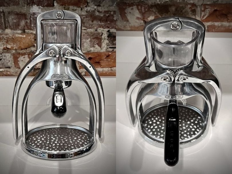 Rok Espresso GC Manual Espresso Maker front-on product images