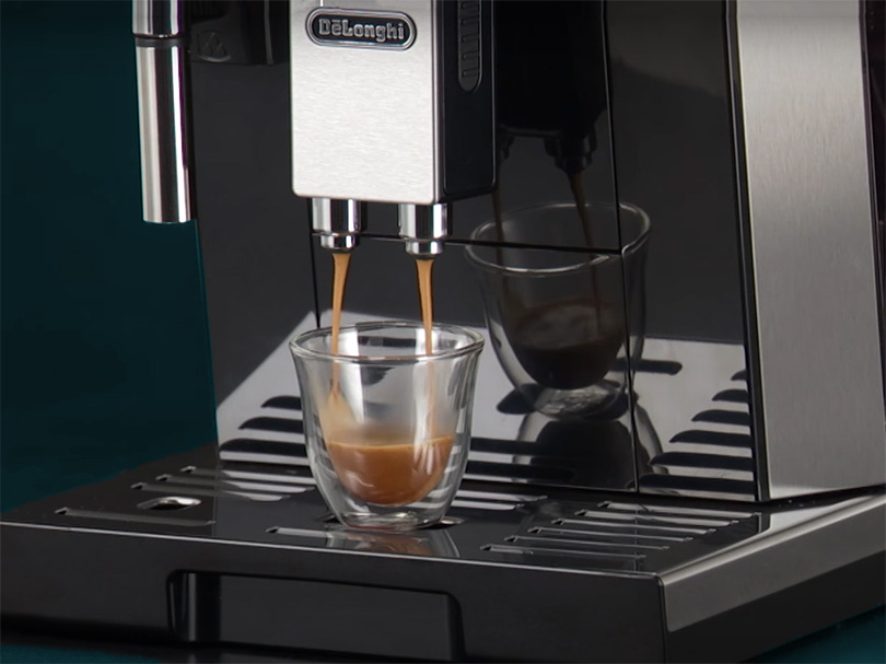 DeLonghi Eletta Making a Coffee