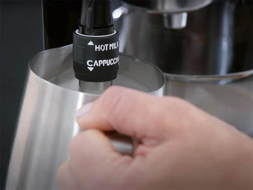 Using the DeLonghi Cappuccino System Milk Frother