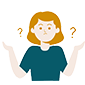 woman looking confused icon