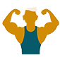 strong muscles icon