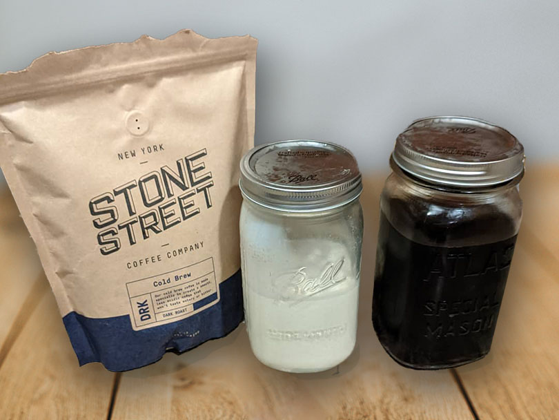 Stone Street Cold Brew Coffee, Strong & Smooth Blend, Low Acid, 100% Arabica, Gourmet Coffee, Coarse Ground, Dark Roast, Colombian Single Origin, 1 LB