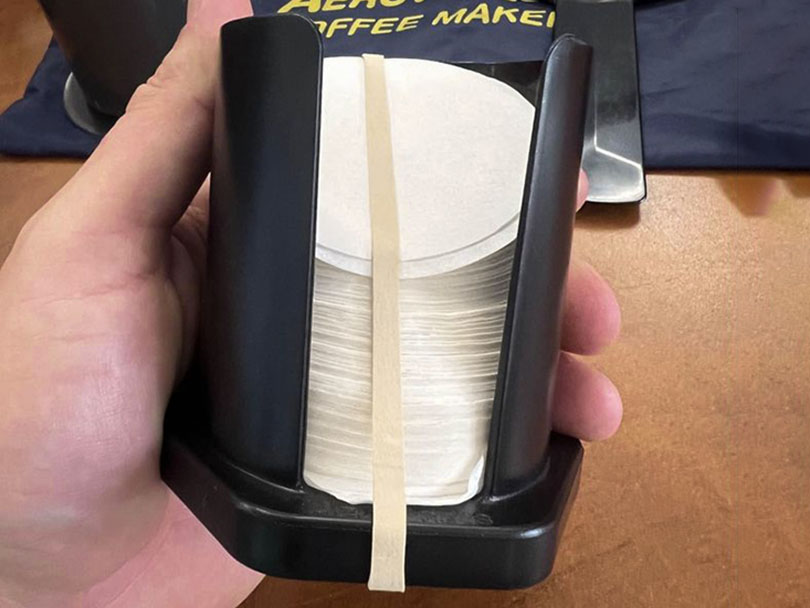 Paper coffee filters for AeroPress