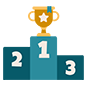 winner's podium icon