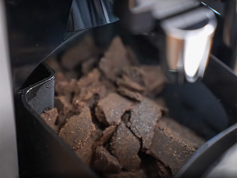 Full used puck container for the Jura J8