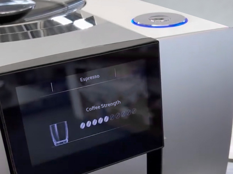 Jura Z10 touchscreen and rotary dial