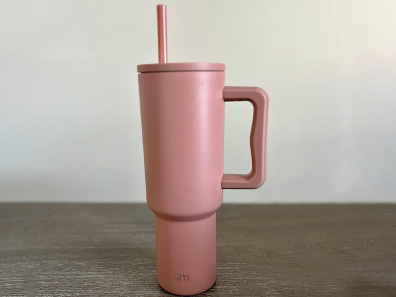 Simple Modern 40oz Insulated Travel Mug with lid, straw, and handle (Blush)