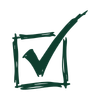 doodle correct / tick icon