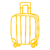 handdrawn suitcase icon