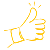 thumbs up doodle